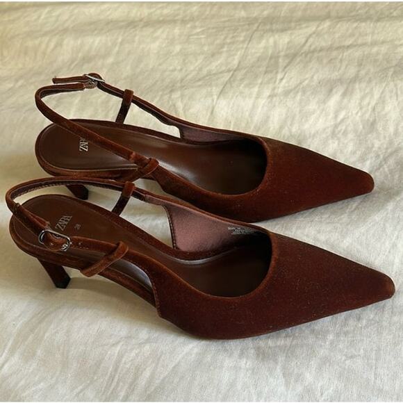 RARE!!! ZARA Heeled Slingbacks NWT LAST ONE!!! - Picture 3 of 15